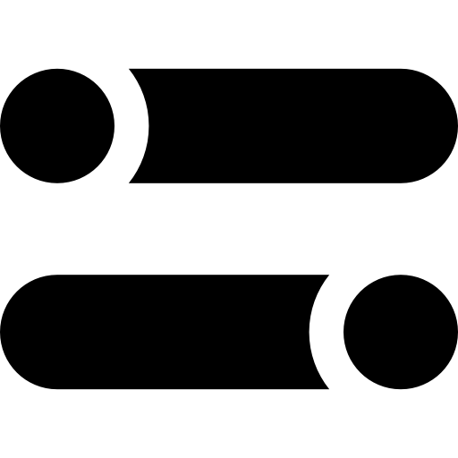 슬라이더 Basic Straight Filled icon