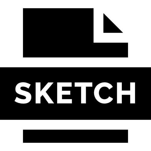 Sketch Basic Straight Filled icon