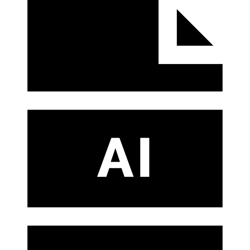 AI Basic Straight Filled icon