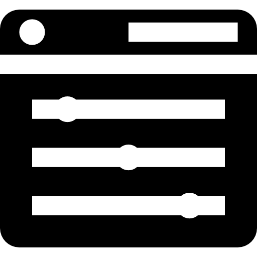 브라우저 Basic Straight Filled icon