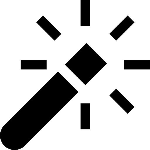 마법의 지팡이 Basic Straight Filled icon