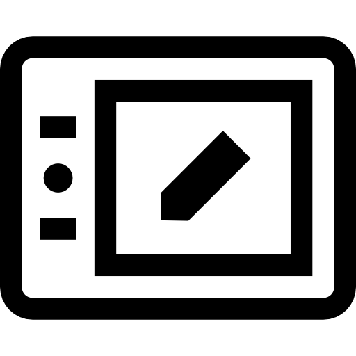 tablette Basic Straight Lineal icon