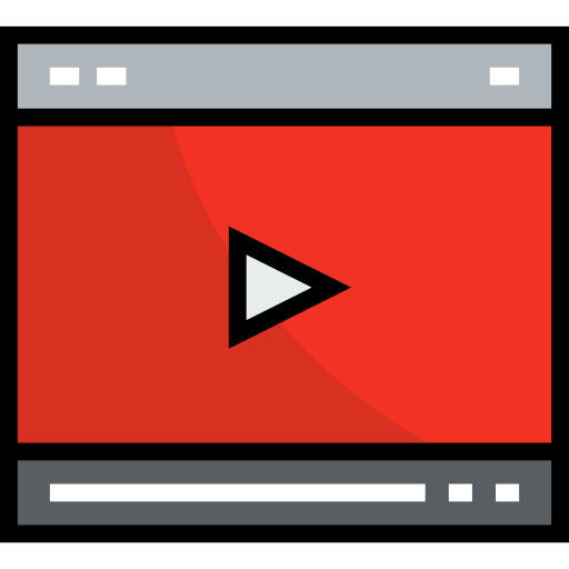 videoplayer Detailed Straight Lineal color icon