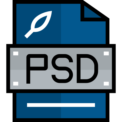 psd Detailed Straight Lineal color icon