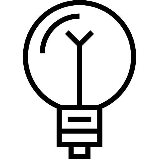 Лампочка Detailed Straight Lineal иконка