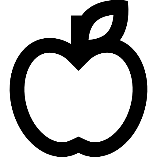 яблоко Basic Straight Lineal иконка