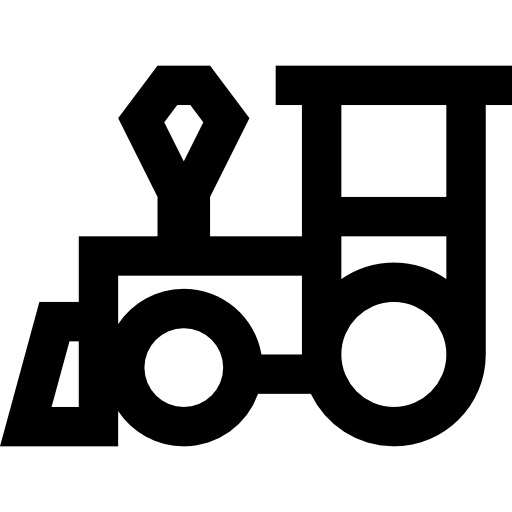 trein Basic Straight Lineal icoon