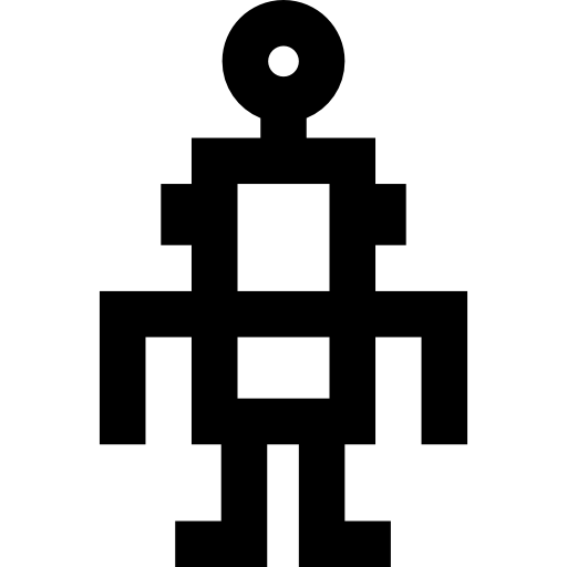roboter Basic Straight Lineal icon