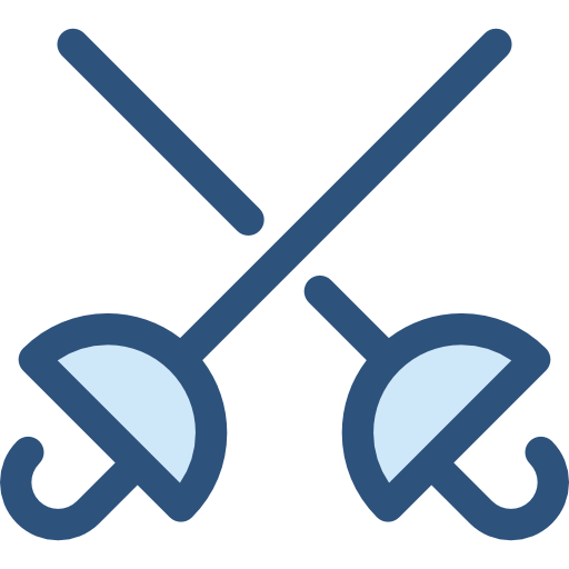 esgrima Monochrome Blue icono