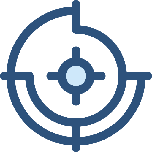 tablero de dardos Monochrome Blue icono