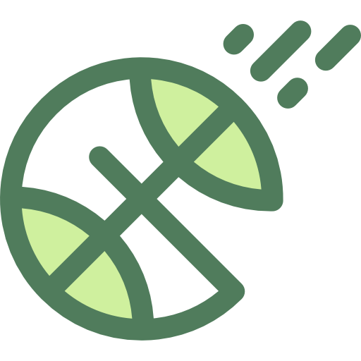 バスケットボール Monochrome Green icon