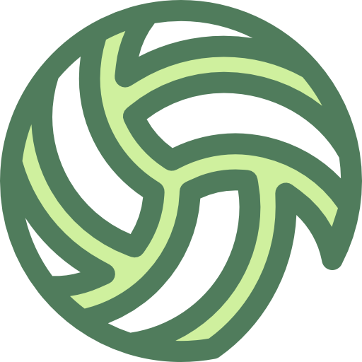 Volleyball Monochrome Green icon