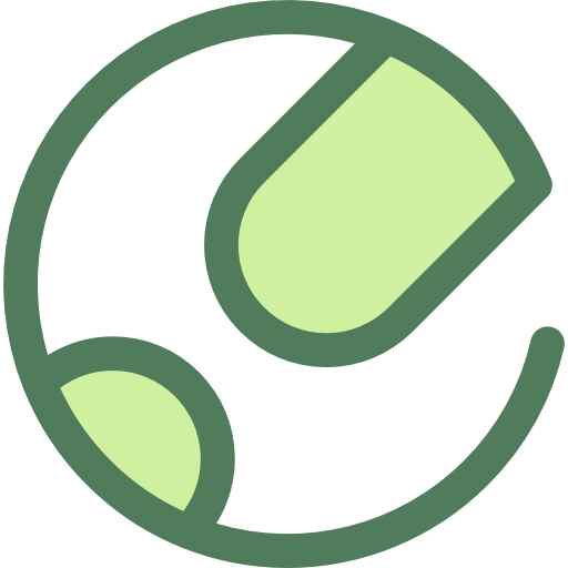 tennis Monochrome Green icoon