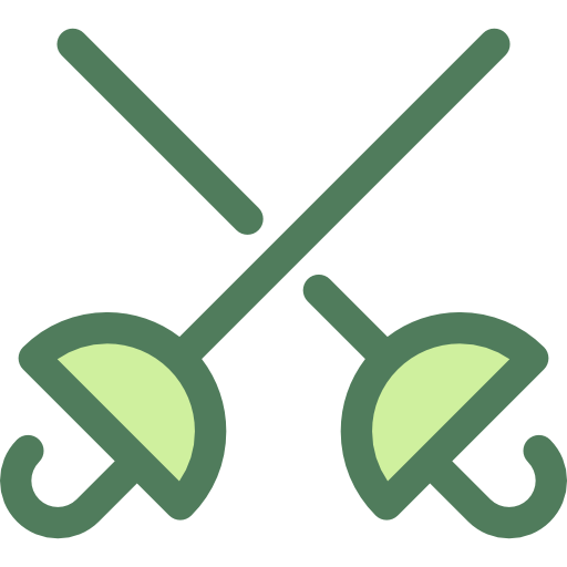 Фехтование Monochrome Green иконка