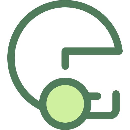 American football Monochrome Green icon