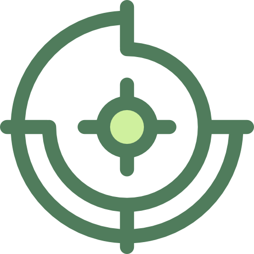 tablero de dardos Monochrome Green icono