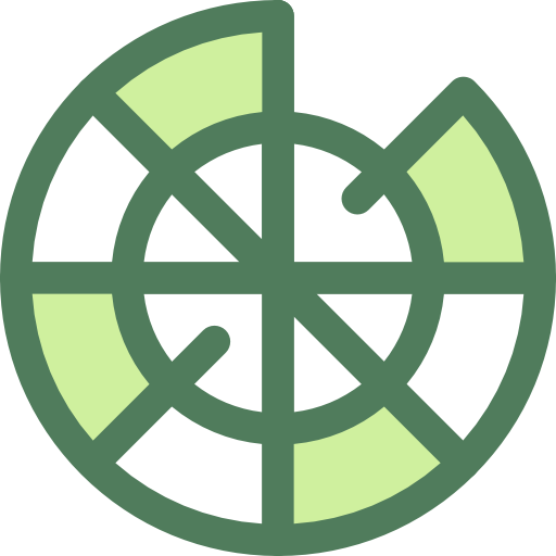 tablero de dardos Monochrome Green icono