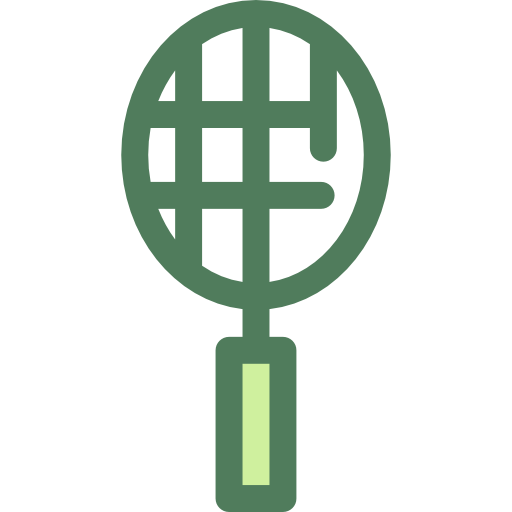 バドミントン Monochrome Green icon