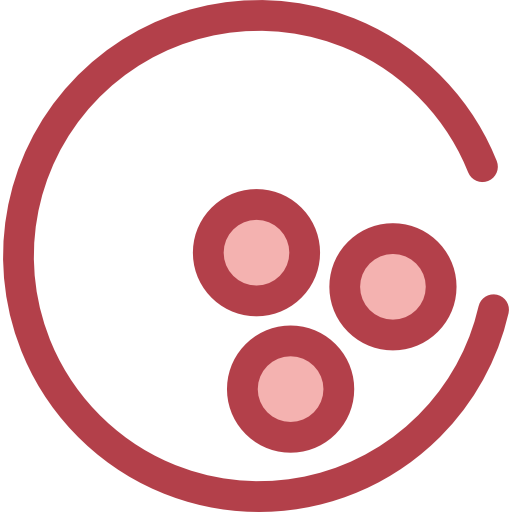 Bowling Monochrome Red icon
