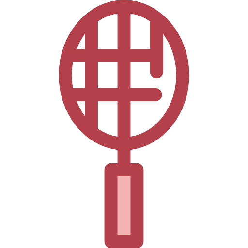 badminton Monochrome Red Icône