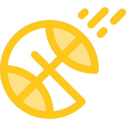 baloncesto Monochrome Yellow icono