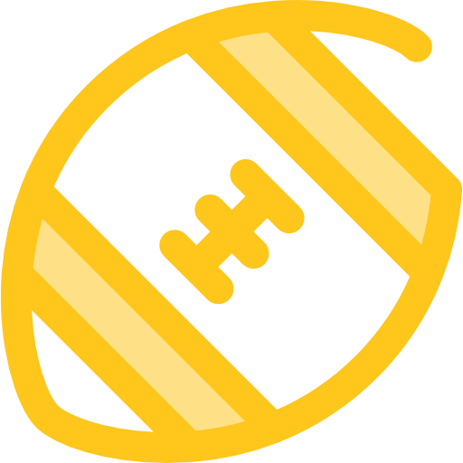 fútbol americano Monochrome Yellow icono