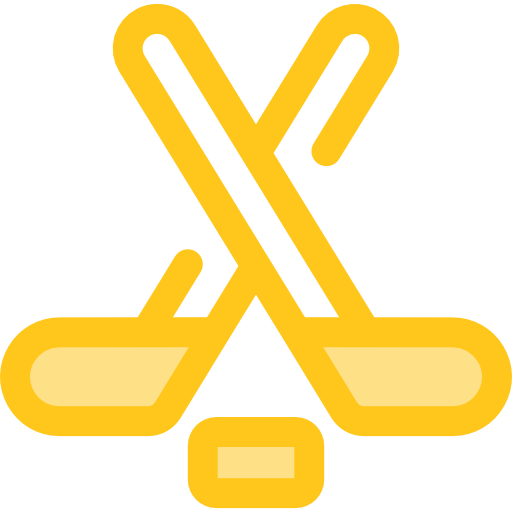 hockey Monochrome Yellow icono