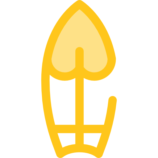 서핑 보드 Monochrome Yellow icon