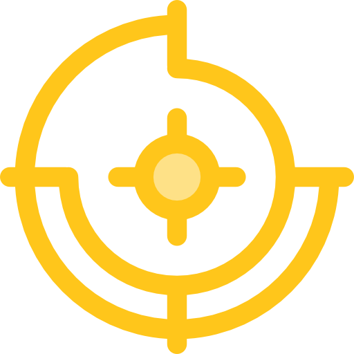 dartbord Monochrome Yellow icoon