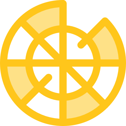 tarcza do rzutek Monochrome Yellow ikona