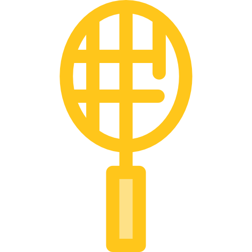 badminton Monochrome Yellow Icône