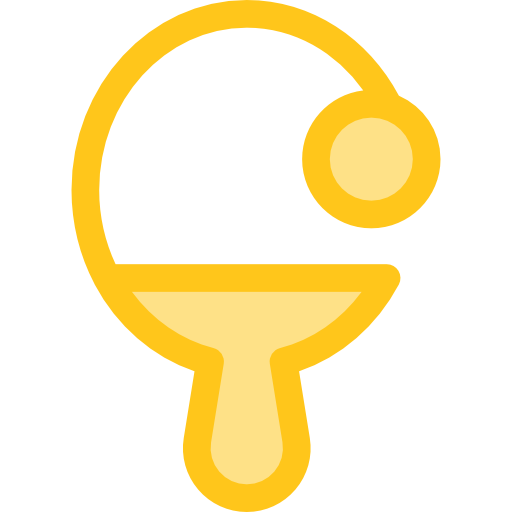 ping pong Monochrome Yellow icono