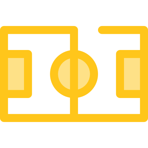 fußballfeld Monochrome Yellow icon
