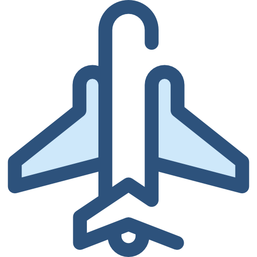 samolot Monochrome Blue ikona