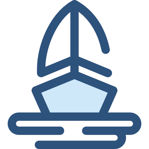 statek Monochrome Blue ikona
