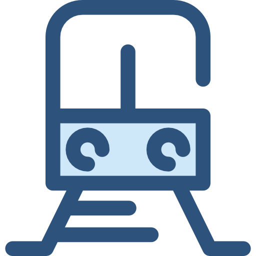 Train Monochrome Blue icon