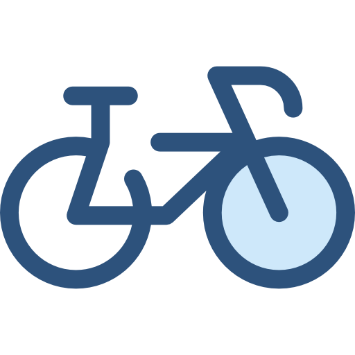 Bicycle Monochrome Blue icon