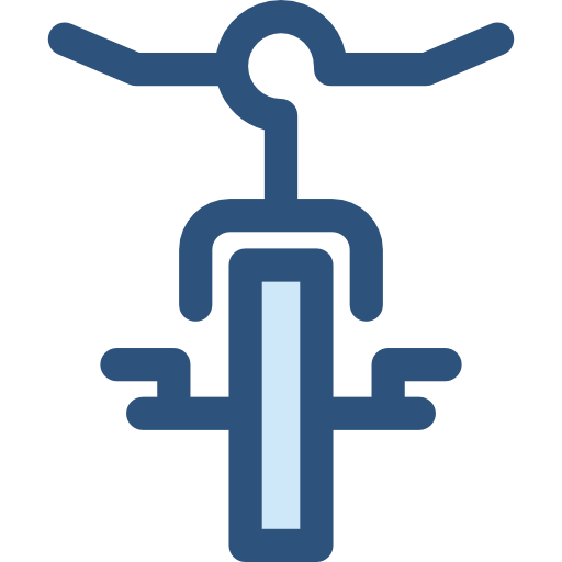 自転車 Monochrome Blue icon