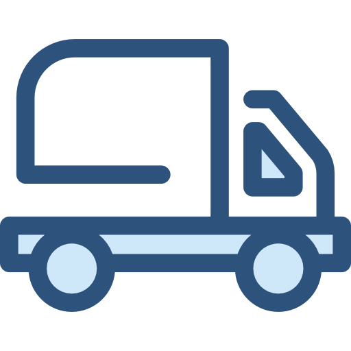 vrachtauto Monochrome Blue icoon