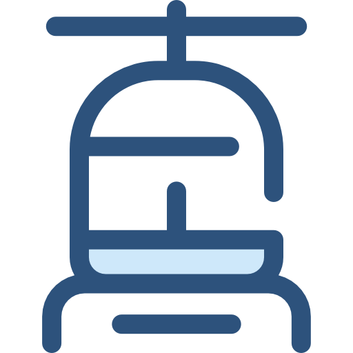 hubschrauber Monochrome Blue icon