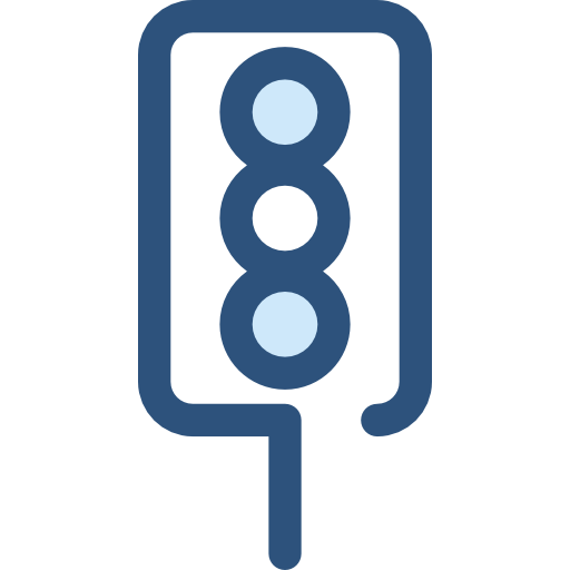 sygnalizacja świetlna Monochrome Blue ikona