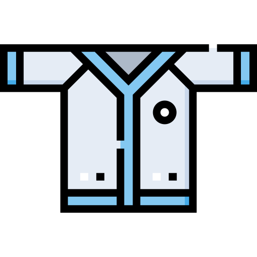 koszulka baseballowa Detailed Straight Lineal color ikona