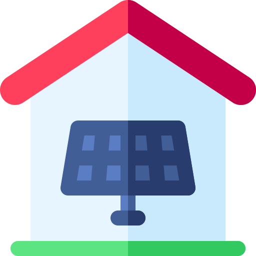 Solar cell Basic Rounded Flat icon
