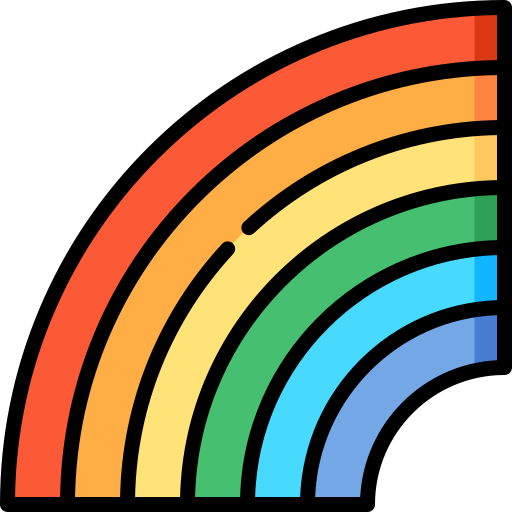 arco iris Special Lineal color icono
