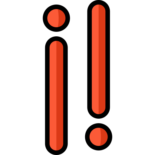 Exclamation Special Lineal color icon