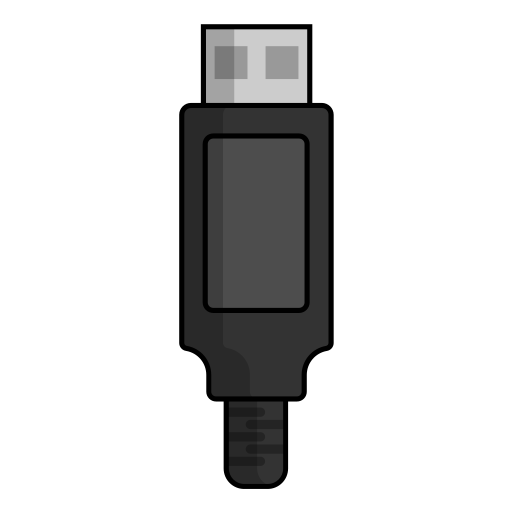 cable usb Generic Outline Color Icône
