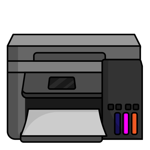 impresora de ordenador Generic Outline Color icono