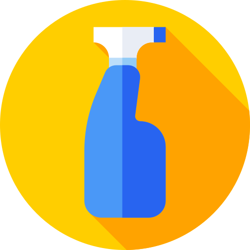 botella de spray Flat Circular Flat icono