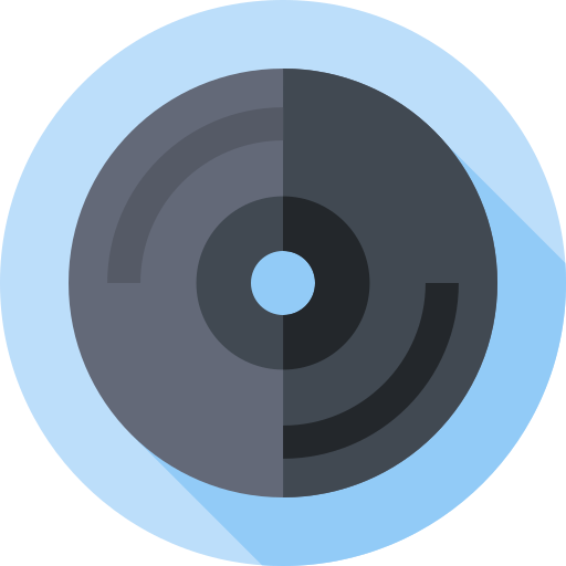 cd Flat Circular Flat icon