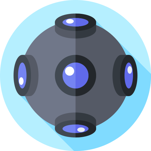 kamera 360 Flat Circular Flat ikona